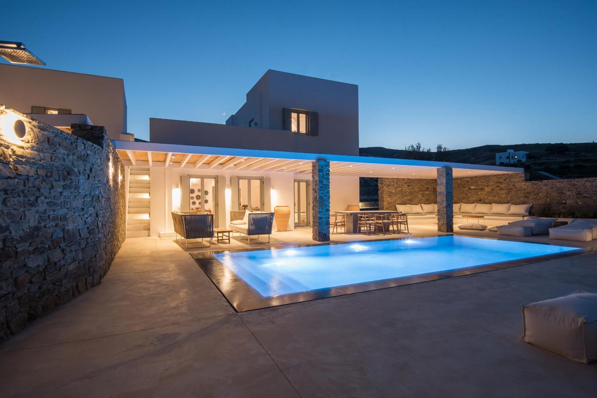 Dreamy 5 Bdr Antiparos Pool Villa Exterior foto